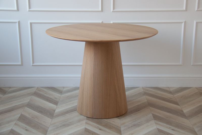 Стол Ellipsefurniture обеденный Lagom D 100 см (натуральный дуб) TB0115141 фото 4