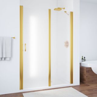 Душевая дверь Vegas Glass EP-F-1 105 09 10 L, профиль золотой, стекло матовое