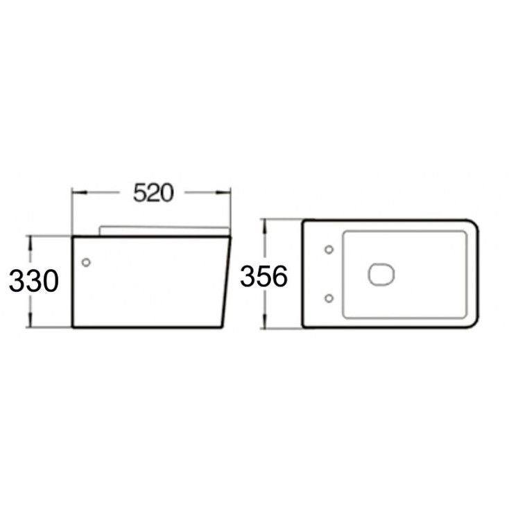 Унитаз подвесной безободковый SantiLine SL-5004MB с микролифтом фото 2