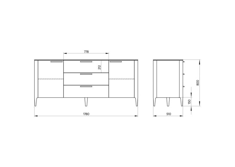 Тумба Ellipsefurniture Type TY010303200101