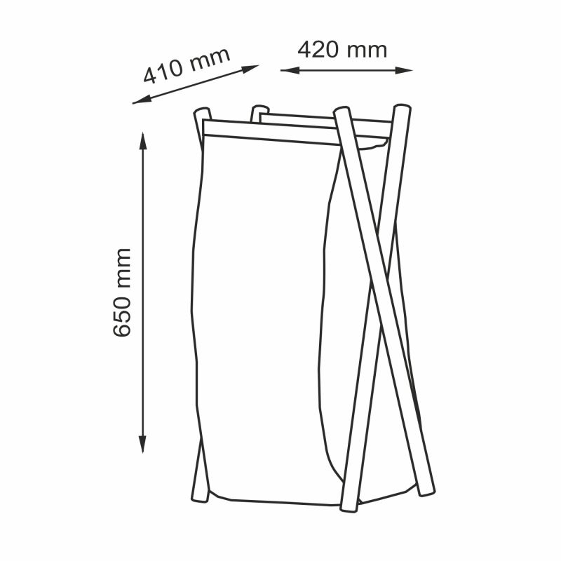 Корзина для белья WasserKRAFT Nau WB-773-L белая