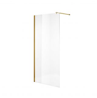 Душевая перегородка Niagara NG-643-11 GOLD 110 см, профиль золотой, стекло прозрачное