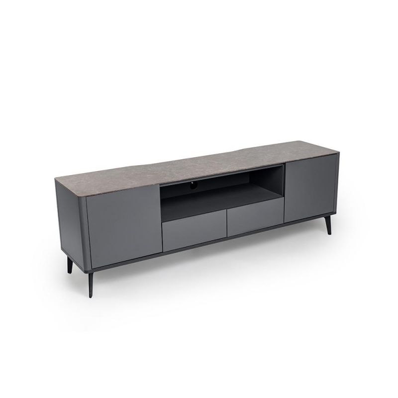 Тумба TV №1 темно-серый soft touch Elements TV1-6N10 фото 1