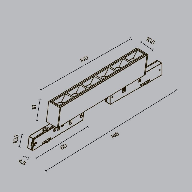 Трековый светильник Maytoni Points TR193-1-5W4K-M-B