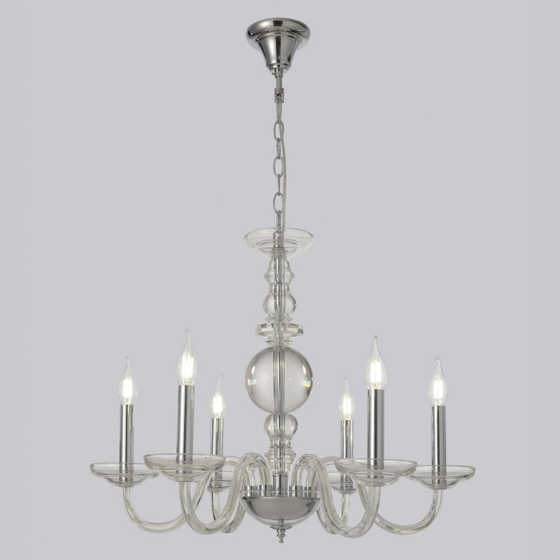 Люстра Crystal Lux Arabesque 60W E14 ARABESQUE SP6 CHROME фото 1