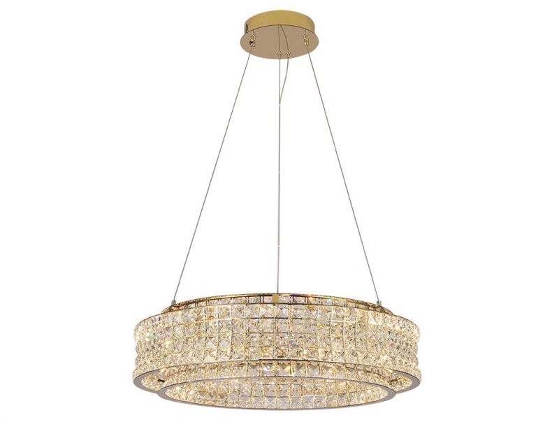 Люстра Newport 8510 Gold Clear crystal LED 3100K(теплый) 6500Lm 8510/60 gold фото 1