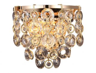 Бра Newport 5260 Champagne gold Clear crystal Е14 5263/A gold