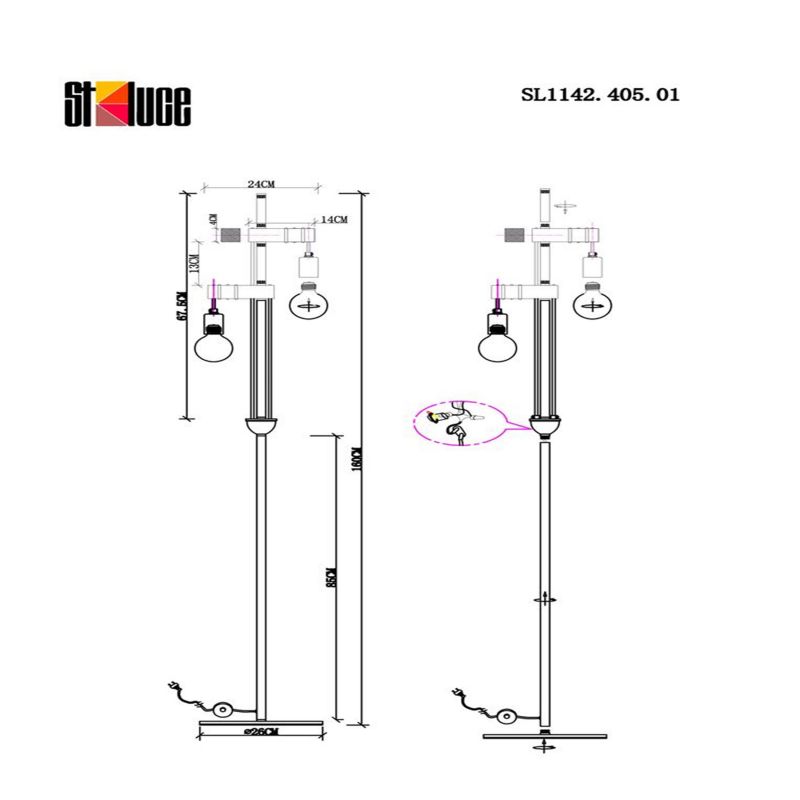 Торшер Evoluce BAGETTI SL1142.405.01