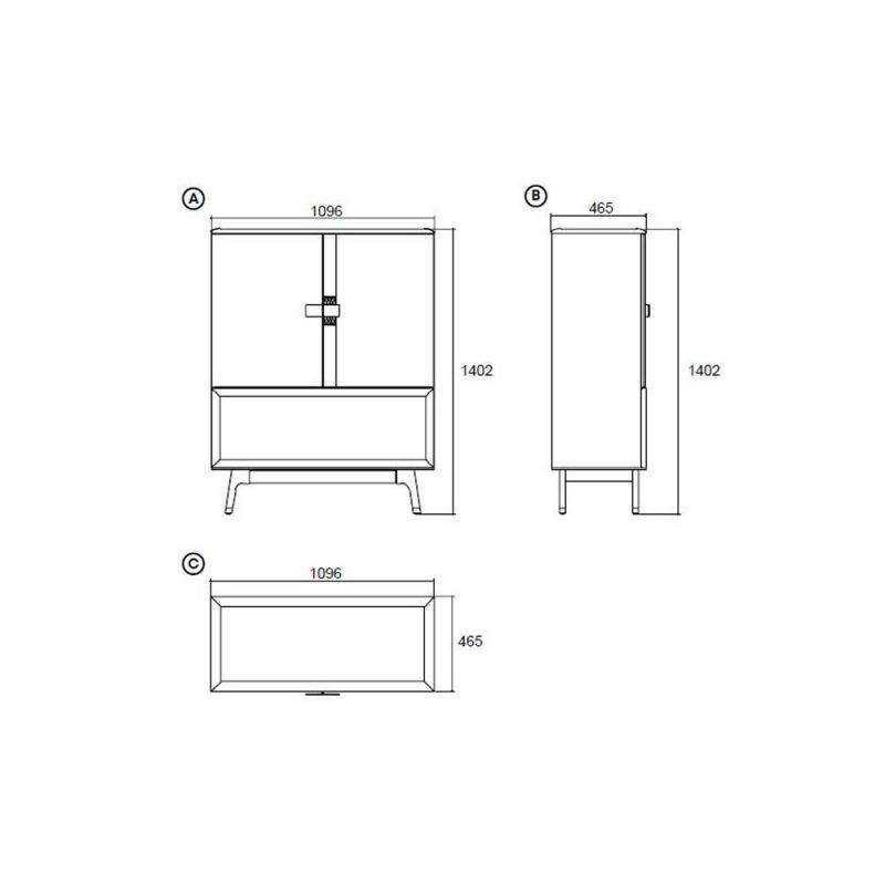 Сервант Enza Home Navona BD-1715587