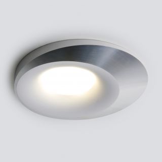 Встраиваемый точечный светильник Elektrostandard 124 MR16 белый/серебро