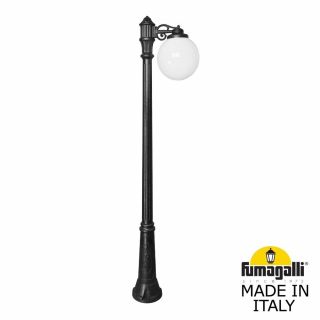 Садовый светильник-столб FUMAGALLI GLOBE 300 черный, бежевый G30.157.S10.AYF1R