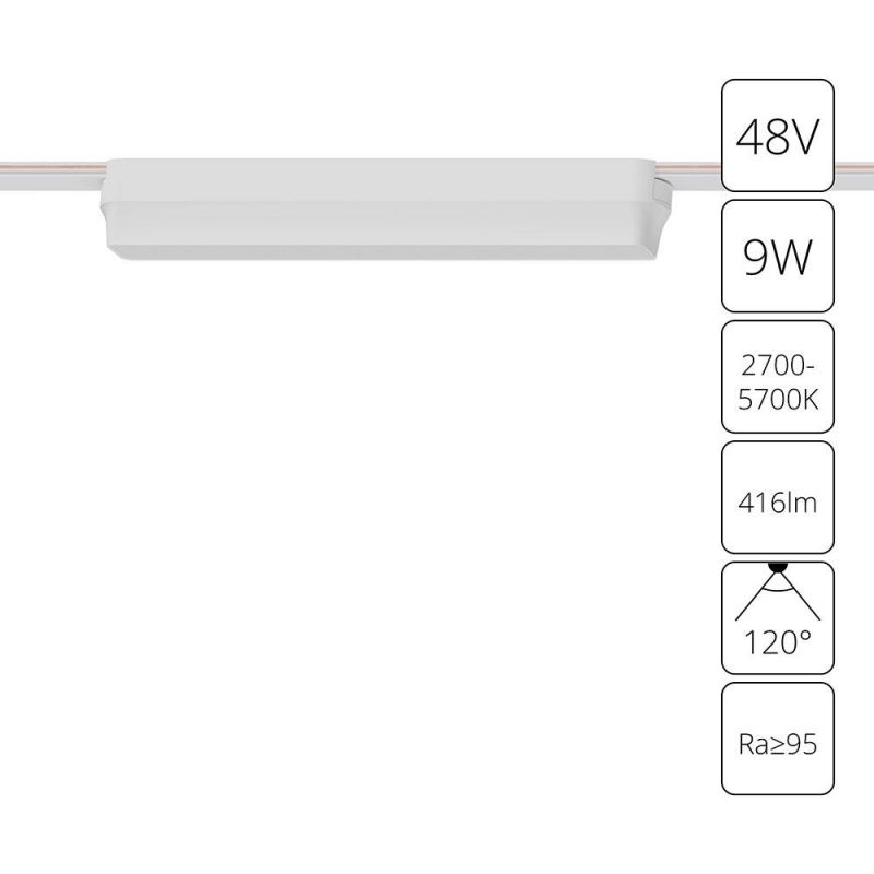 Магнитный трековый светильник Arte Lamp RAPID A2953PL-1WH фото 1