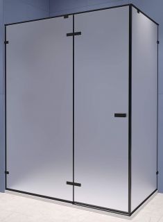 Душевой уголок RGW SV-040B 120x80 см, профиль черный, стекло матовое