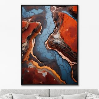 Репродукция картины ArtNoMore на холсте Stone color palettes, angles and shapes, No 1, 2024г.