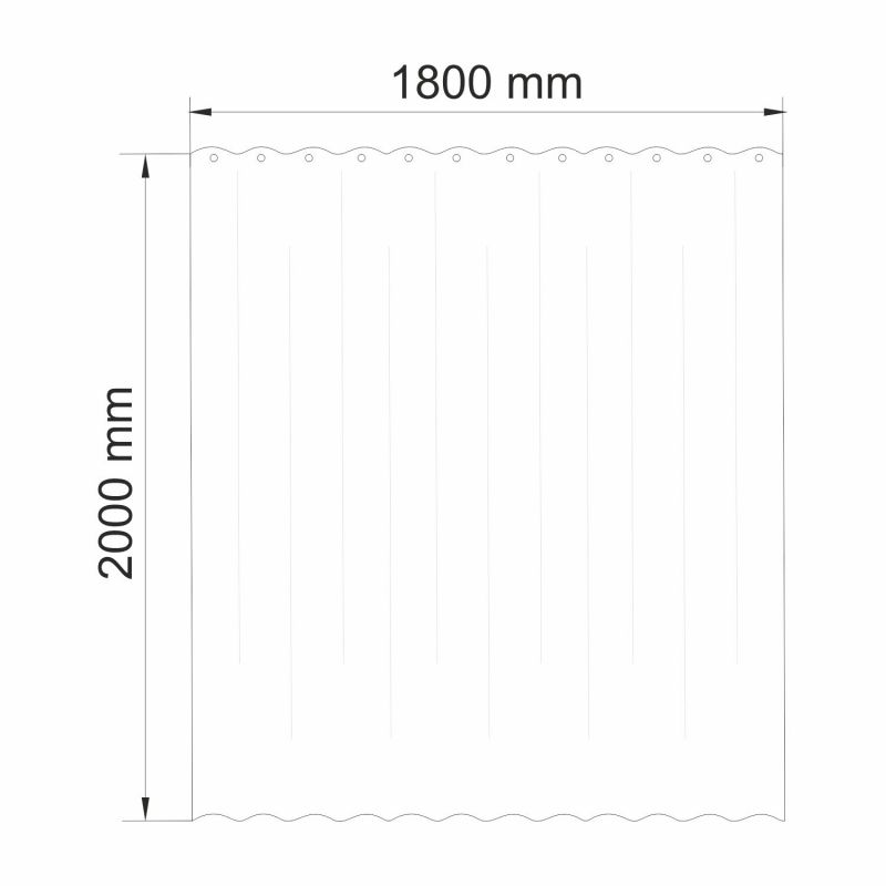 Шторка для ванной WasserKRAFT Lossa SC-81103 фото 3