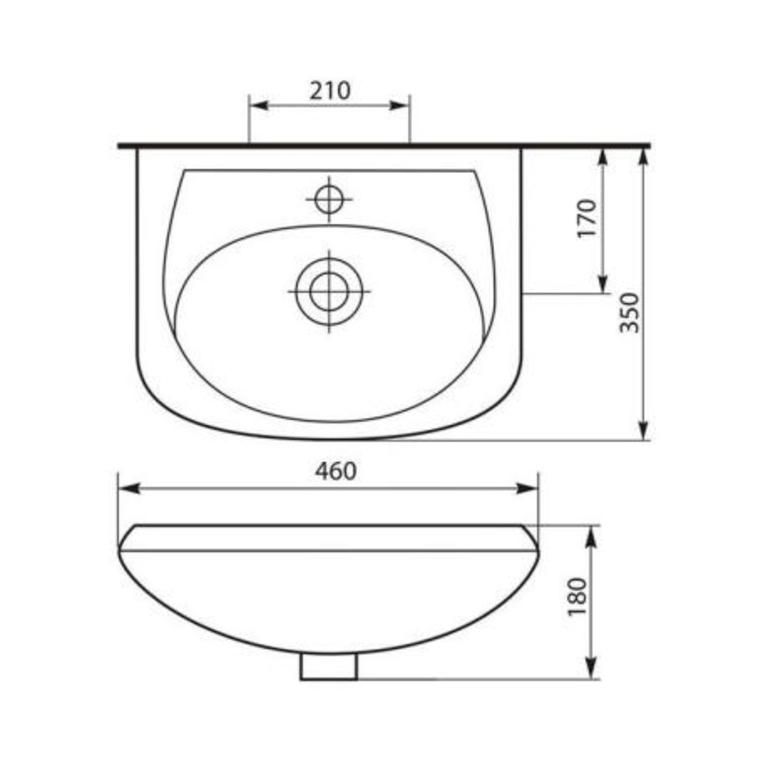 Раковина Stella Polar Уют 45