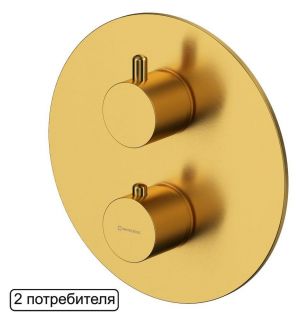 Термостат для душа Whitecross Y Y1236GLB, брашированное золото