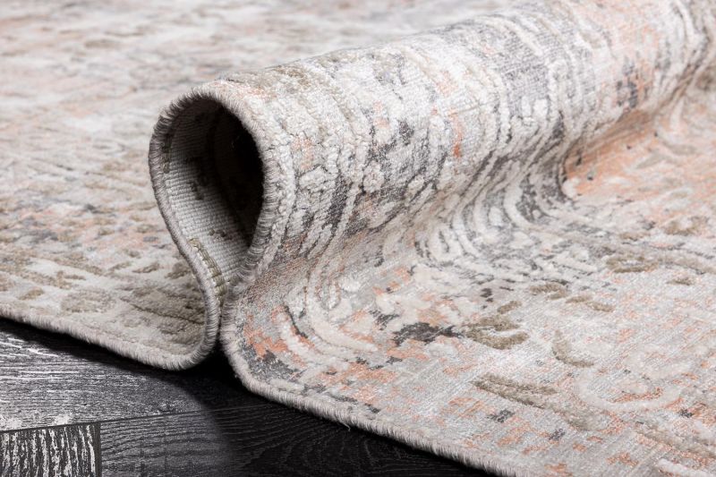 Индийский ковер из арт-шёлка Carpet «SOMERSET» FL74-SILVER-LT.PINK 165 x 235 см фото 12