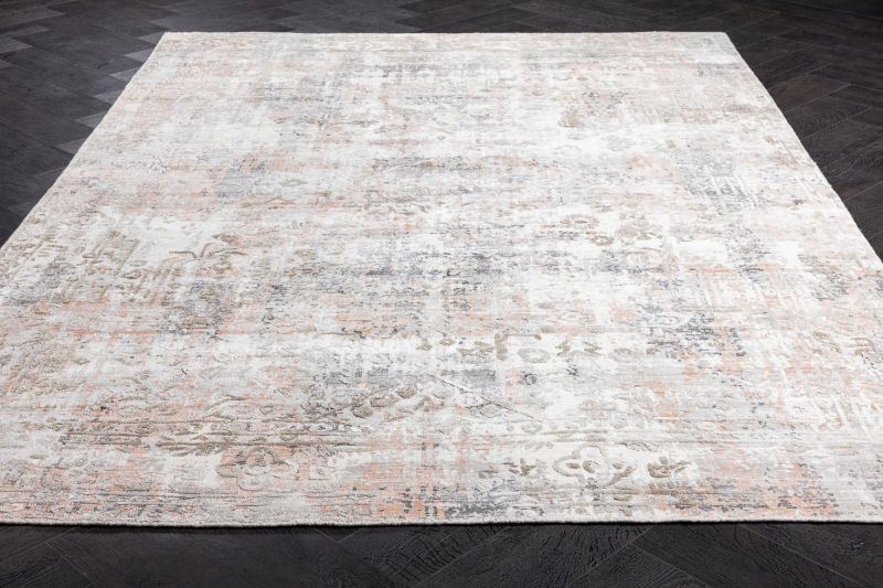 Индийский ковер из арт-шёлка Carpet «SOMERSET» FL74-SILVER-LT.PINK 165 x 235 см фото 2
