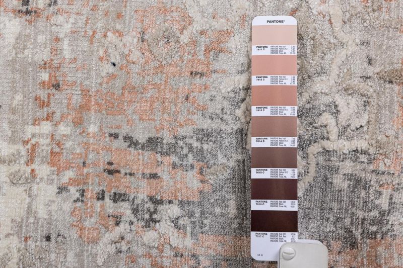 Индийский ковер из арт-шёлка Carpet «SOMERSET» FL74-SILVER-LT.PINK 165 x 235 см фото 3