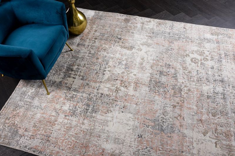 Индийский ковер из арт-шёлка Carpet «SOMERSET» FL74-SILVER-LT.PINK 165 x 235 см фото 4
