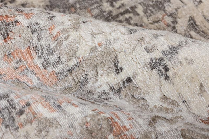 Индийский ковер из арт-шёлка Carpet «SOMERSET» FL74-SILVER-LT.PINK 165 x 235 см фото 5