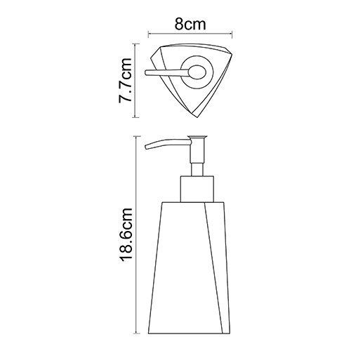 Дозатор для жидкого мыла WasserKRAFT Ohre K-37799