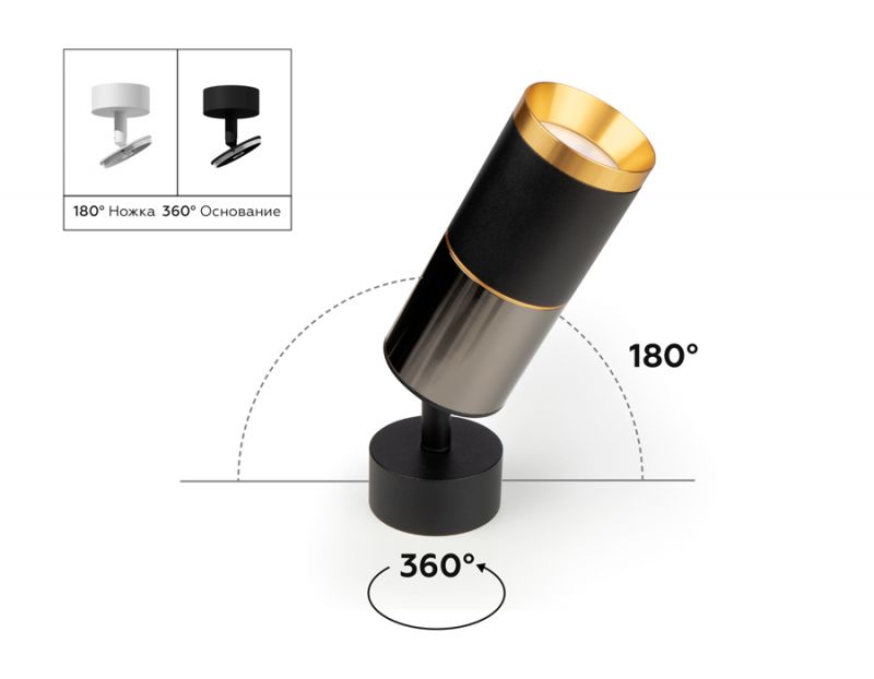 Крепеж накладной поворотный Ambrella DIY Spot A2202