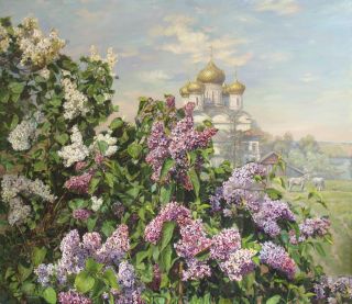 Картина "Сиреневый май" Панов Эдуард Парфирьевич
