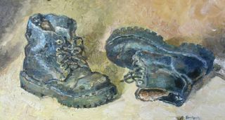 Картина "Ботинки художника Ягужинской" Ягужинская Анна