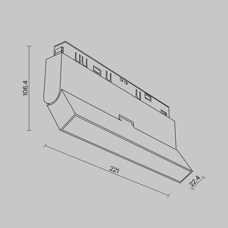 Трековый светильник Maytoni BASIS TR036-4-12W3K-DS-B