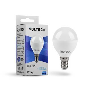 Лампа светодиодная Voltega Simple Globe 10W VG2-G45E14cold10W 8454