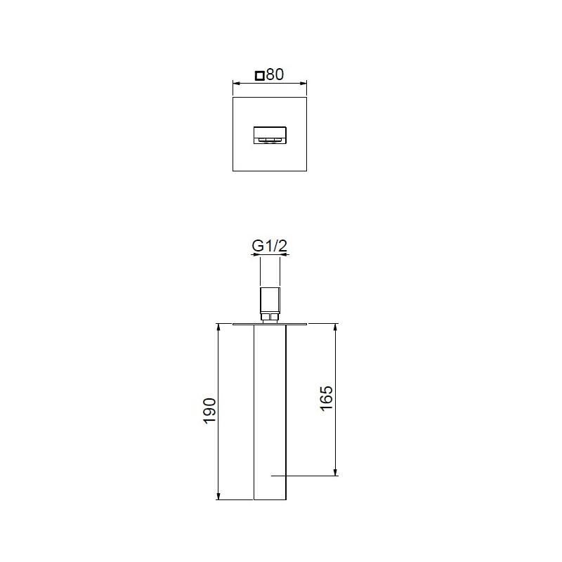 Излив Webert Pegaso AC0327560, черный