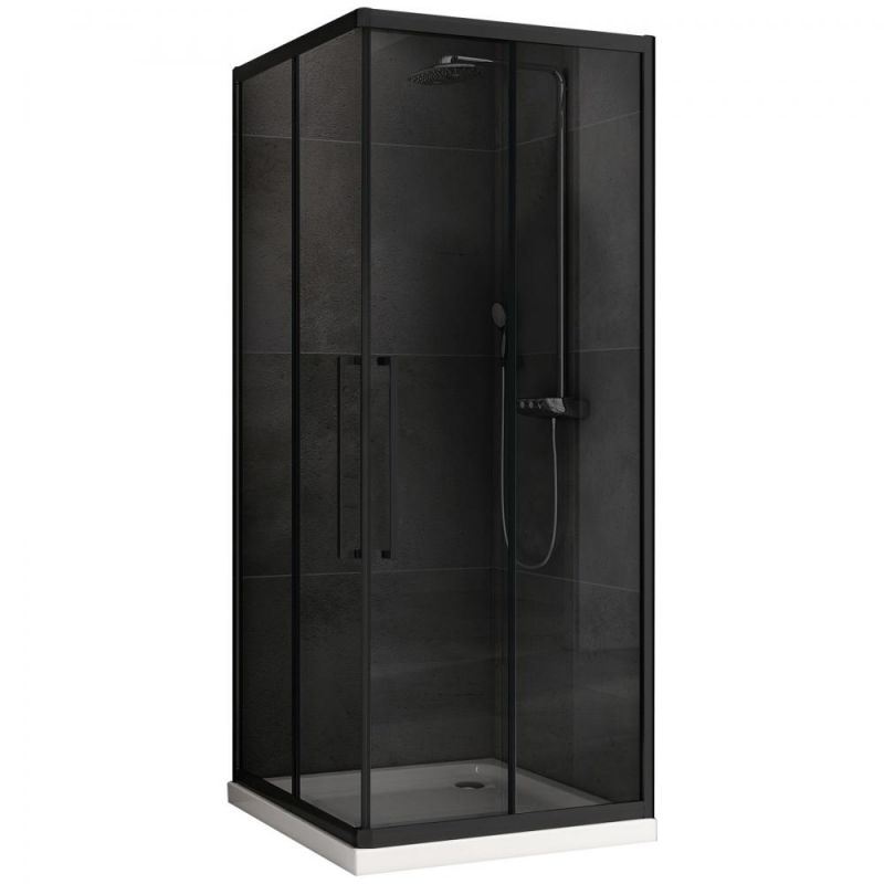 Душевой уголок ABBER Schwarzer Diamant AG02090BDTH, 90x90 см фото 1