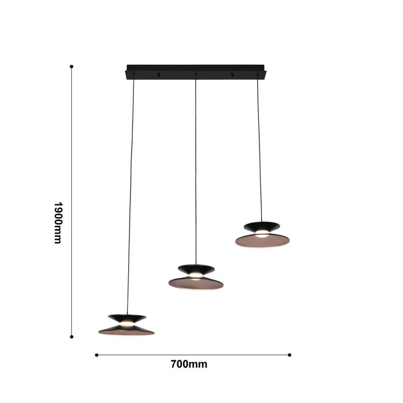 Потолочная люстра Favourite Platt 4372-3P LED 4000 белый, черный, золото