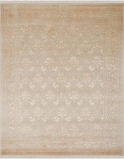 Индийский ковер из шерсти и арт-шёлка Carpet «KING OF AGRA» NO28-CRE-CRE 69 x 140 см