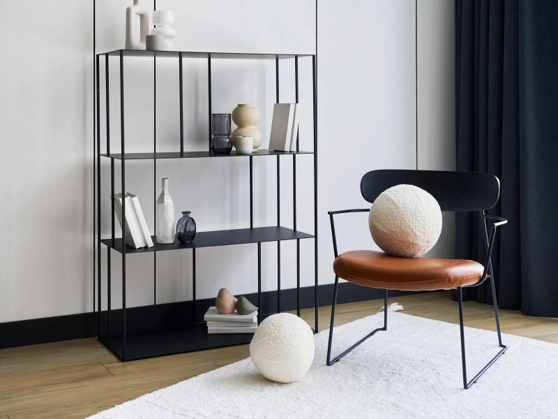 Стеллаж ОГОГО Обстановочка Shelf черный узкий высокий BD-3145333 фото 9