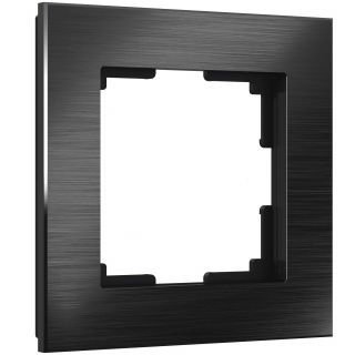 Рамка на 1 пост (черный алюминий) Werkel W0011708