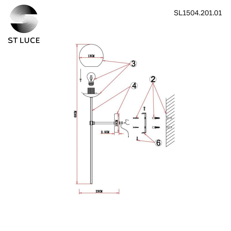 Бра ST Luce Avellino SL1504.201.01