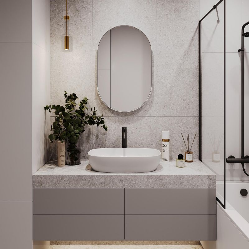 Настенное зеркало в раме GENGLASS NOLVIS S BD-2374098 белое фото 5