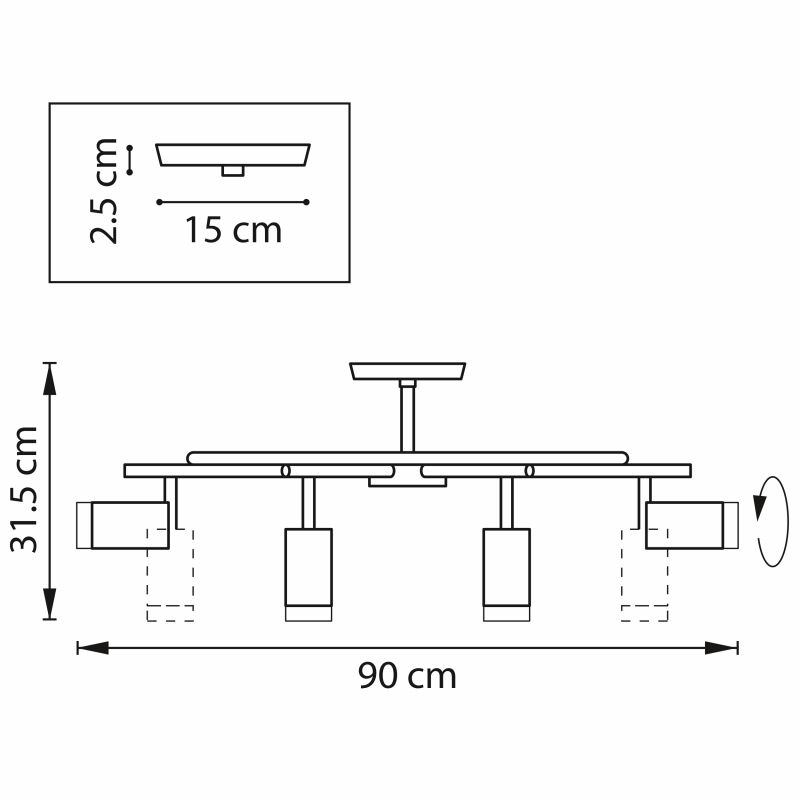 Люстра потолочная Rullo Lightstar LR71837840