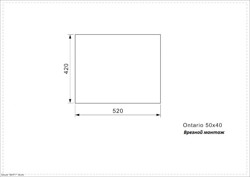 Кухонная мойка Reginox Ontario L 50x40 lux 3594