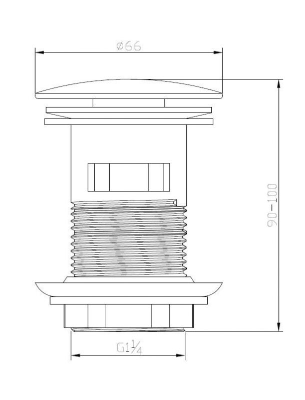 Донный клапан BelBagno BB-SAT-CRM