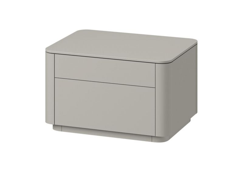 Тумба прикроватная Ellipsefurniture Tammi 2 ящика ширина 60 см (серо-бежевый) TM010202160101 фото 2