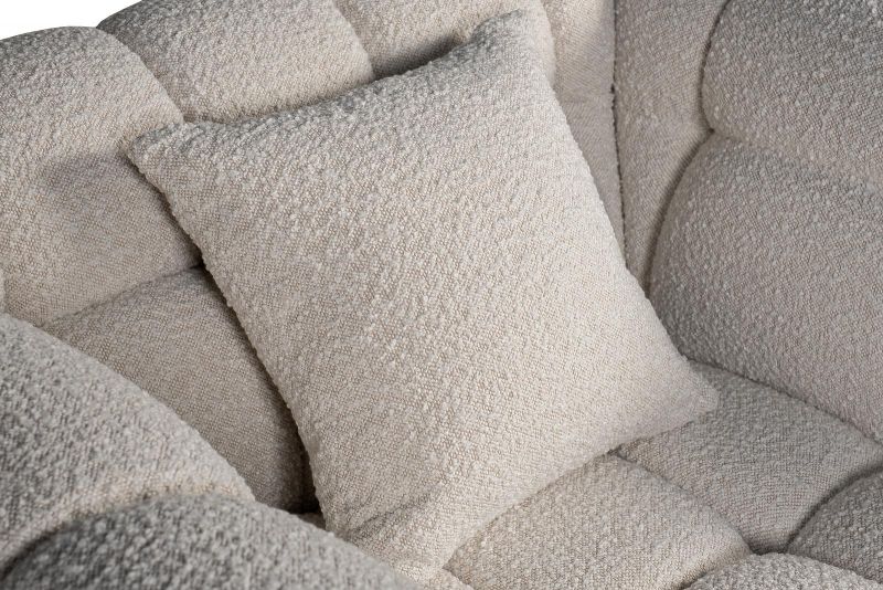 Кресло Garda Decor Prato букле белый 120*106*74см BD-3145166 фото 3