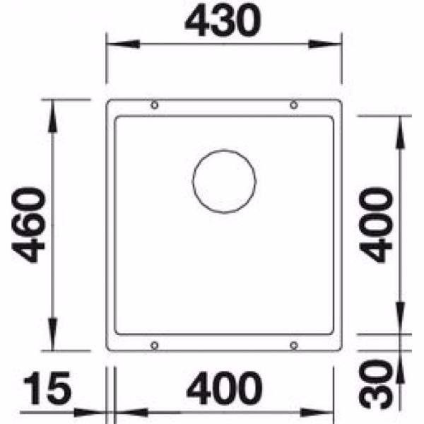 Кухонная мойка Blanco SUBLINE 400-U 523423 темная скала фото 2