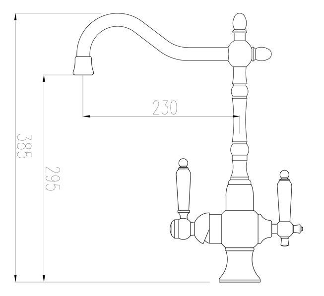 Смеситель для кухни Zorg Sanitary ZR 336 YF-50 BR фото 2