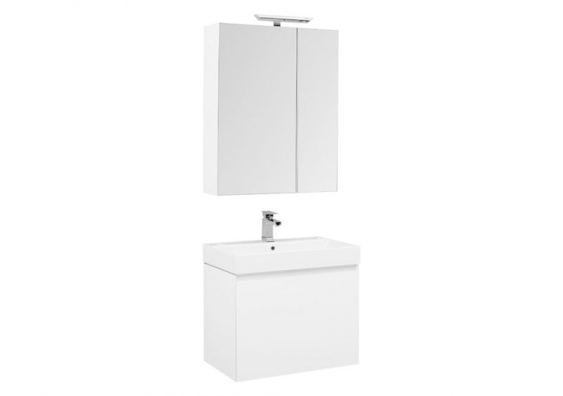 Мебель для ванной для ванной Aquanet Йорк 70 203643, белый Тумба+раковина+зеркало
