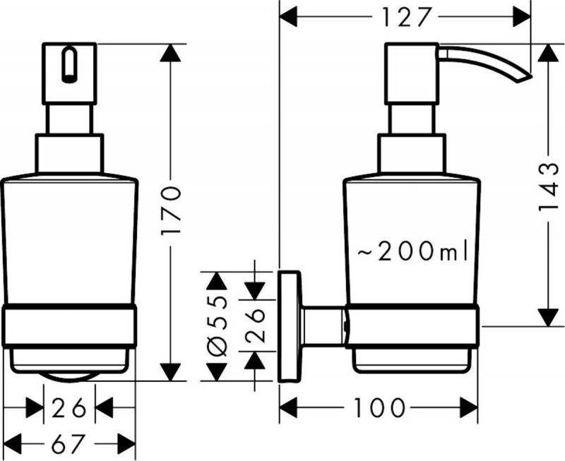 Дозатор Hansgrohe Logis Universal 41714000