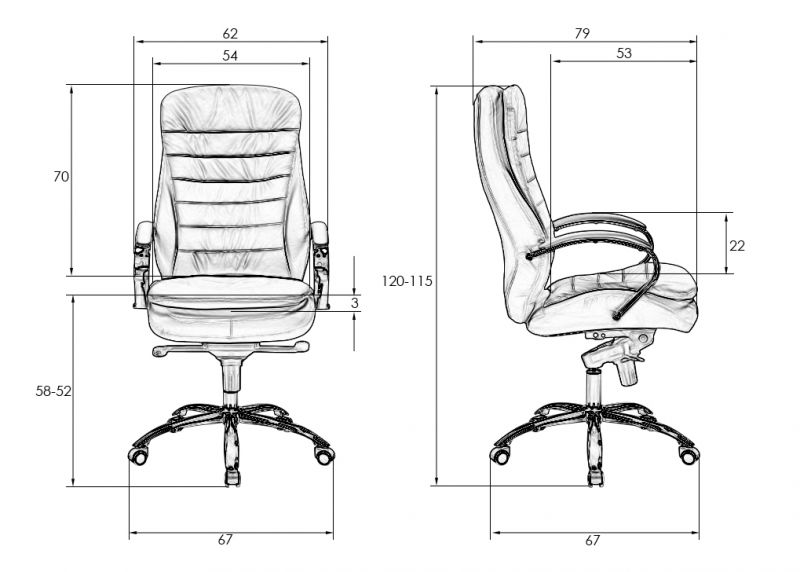 Офисное кресло для руководителей DOBRIN LYNDON, белое 108F-LMR фото 5